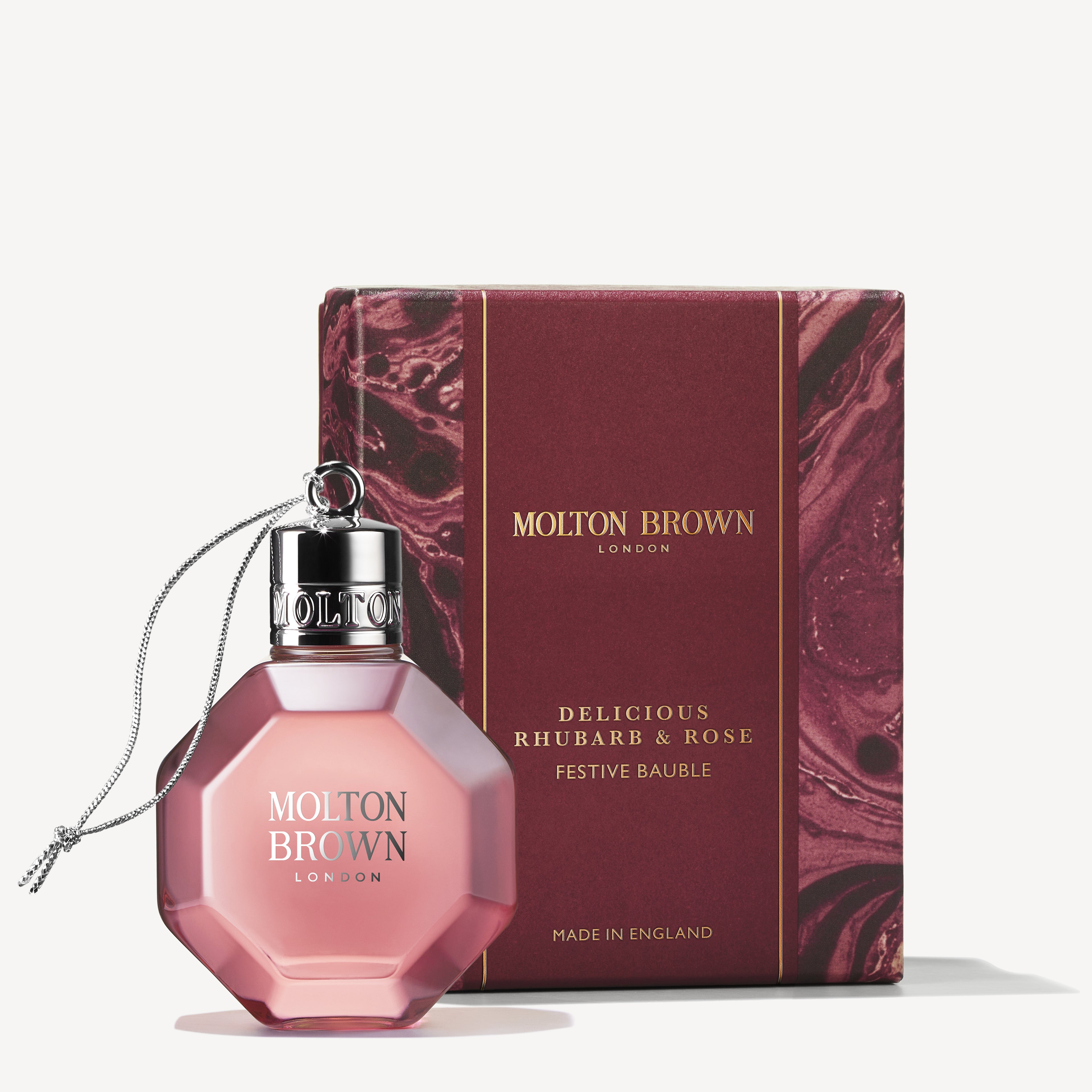 Świąteczna bombka Delicious Rhubarb & Rose Molton Brown 